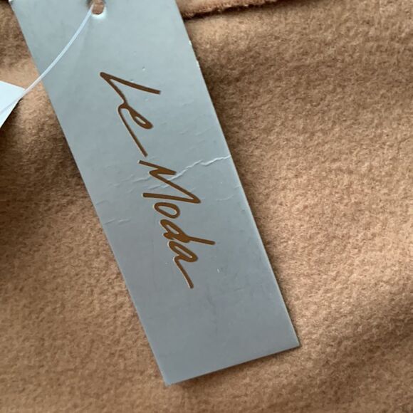 Le Moda NWT Open Front vest with faux fur animal print collar XL-XXL - Picture 5 of 8